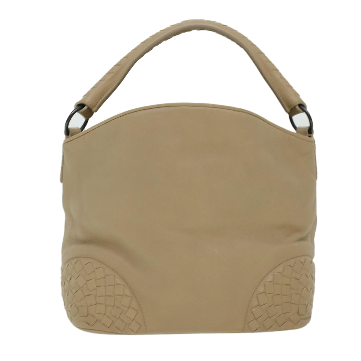 BOTTEGAVENETA Shoulder Bag Leather Beige Auth am4282 - 0