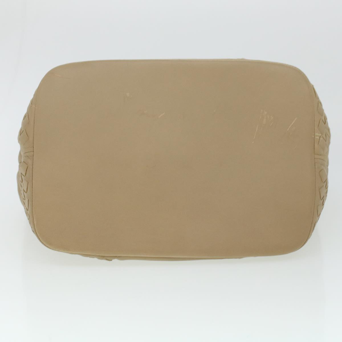 BOTTEGAVENETA Shoulder Bag Leather Beige Auth am4282