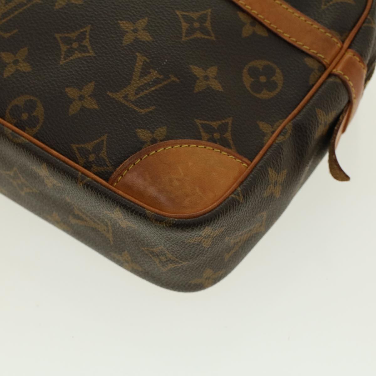 LOUIS VUITTON Monogram Compiegne 28 Clutch Bag M51845 LV Auth am4296