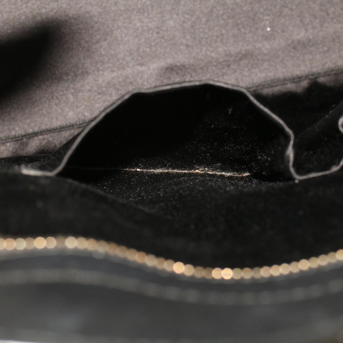 SAINT LAURENT Hand Bag Leather Black 274759 486628 Auth am4308
