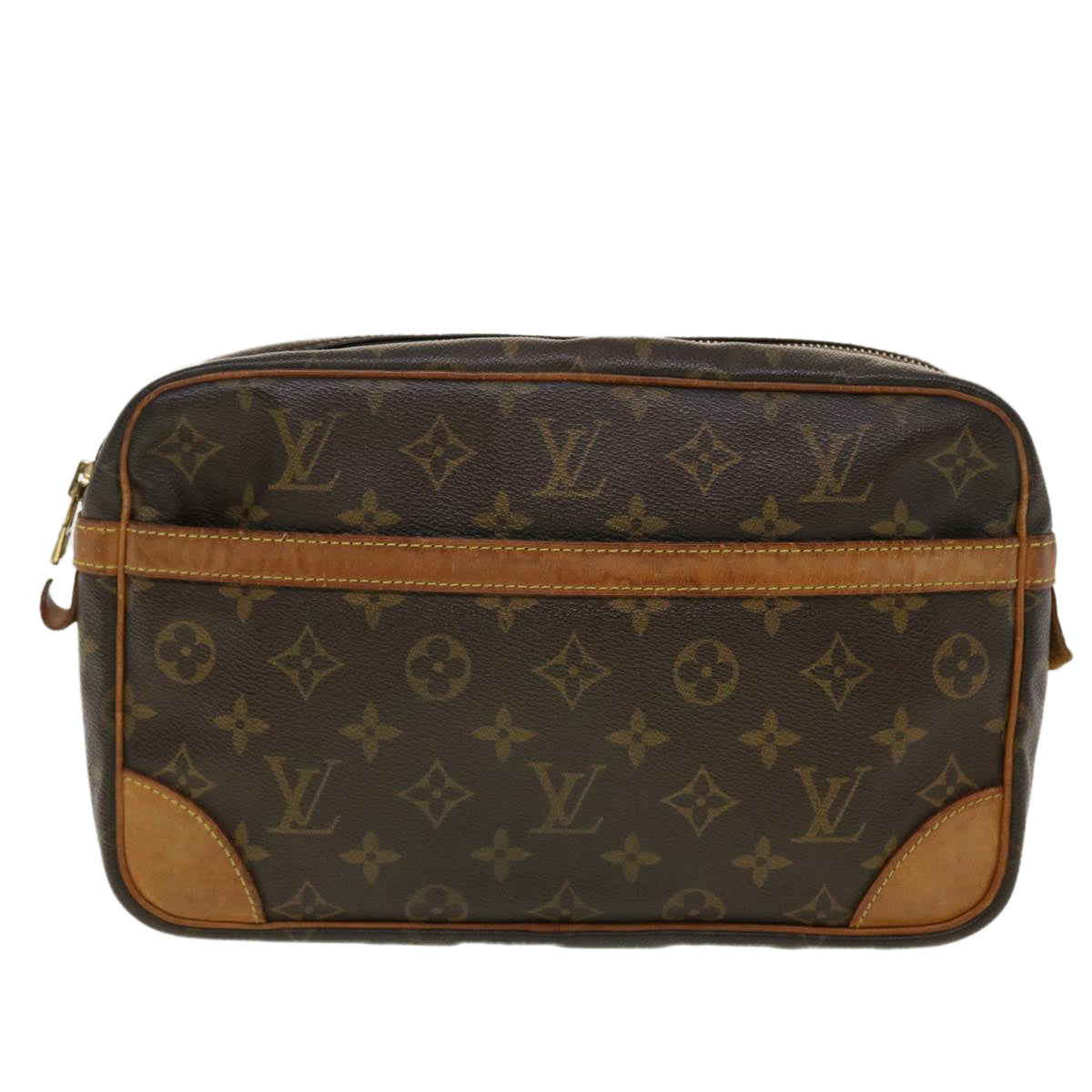 LOUIS VUITTON Monogram Compiegne 28 Clutch Bag M51845 LV Auth am4312