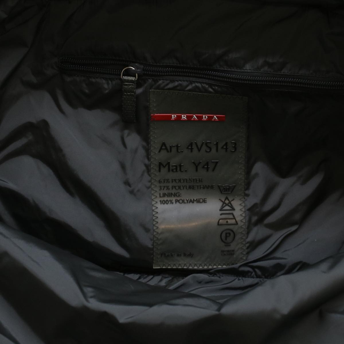 PRADA Boston Bag Nylon Black Auth am4338