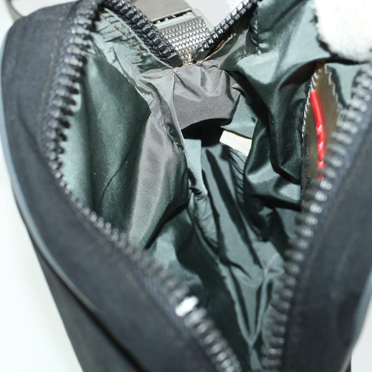 PRADA Shoulder Bag Nylon Black Auth am4341