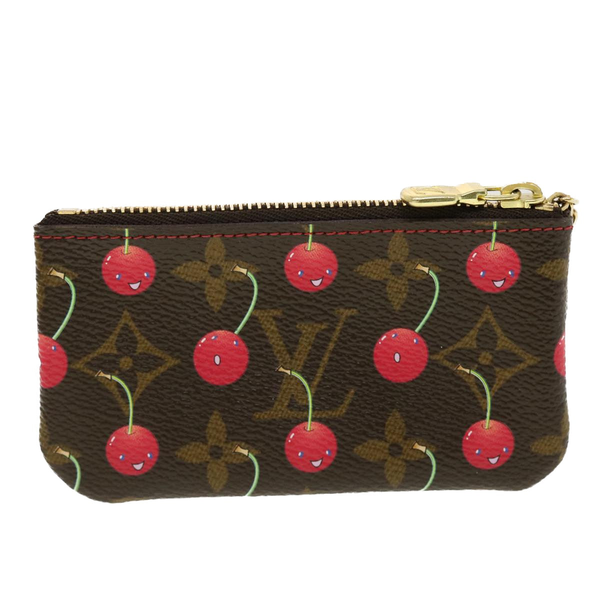 LOUIS VUITTON Monogram Cherry Pochette Cles Coin Purse M95042 LV Auth am4342 - 0