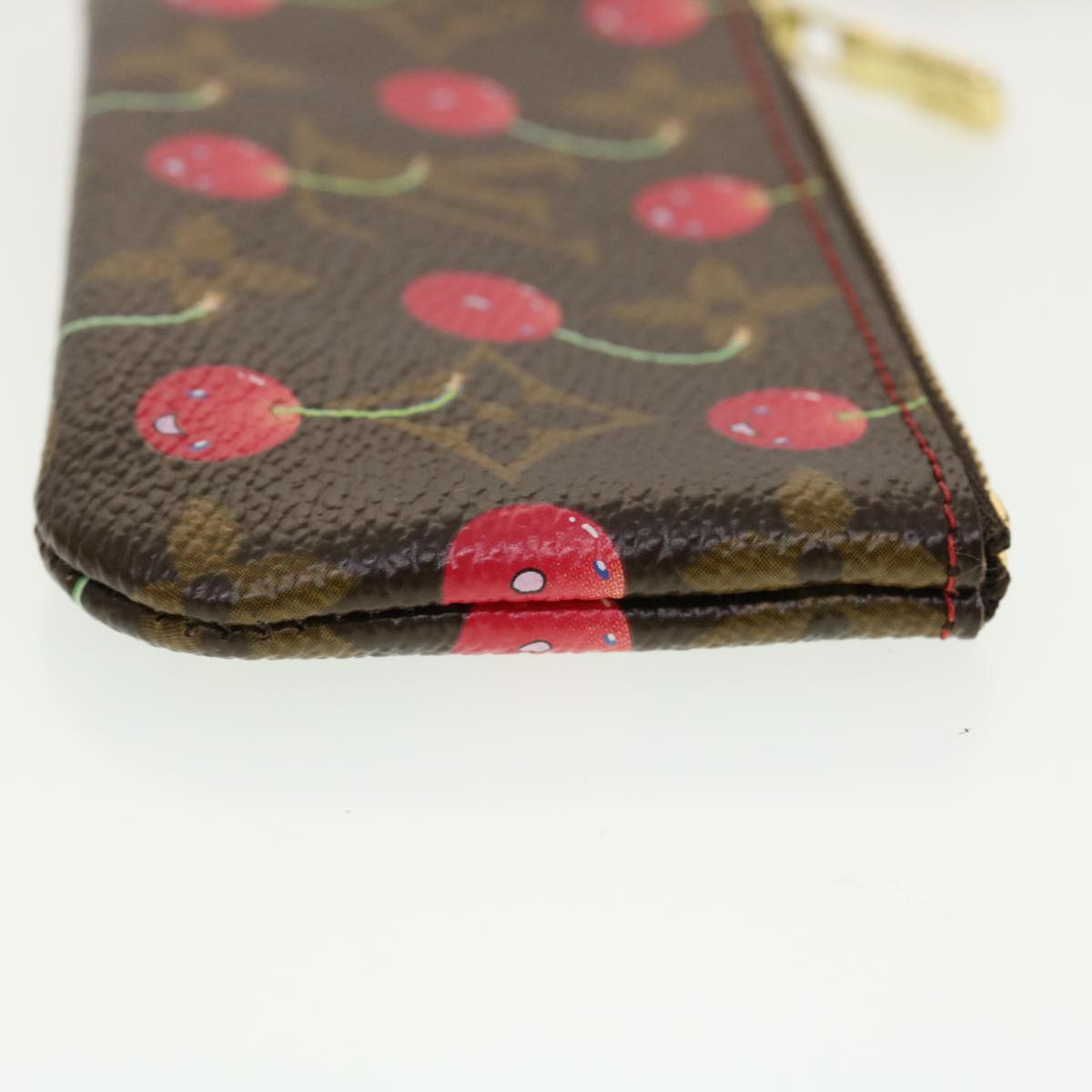 LOUIS VUITTON Monogram Cherry Pochette Cles Coin Purse M95042 LV Auth am4342