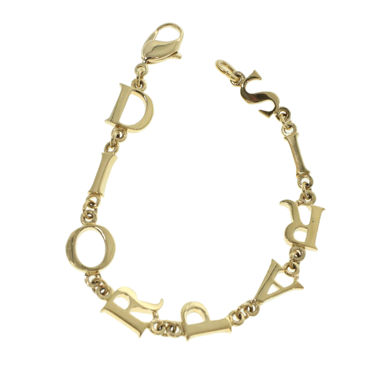 Christian Dior Bracelet Gold Auth am4355