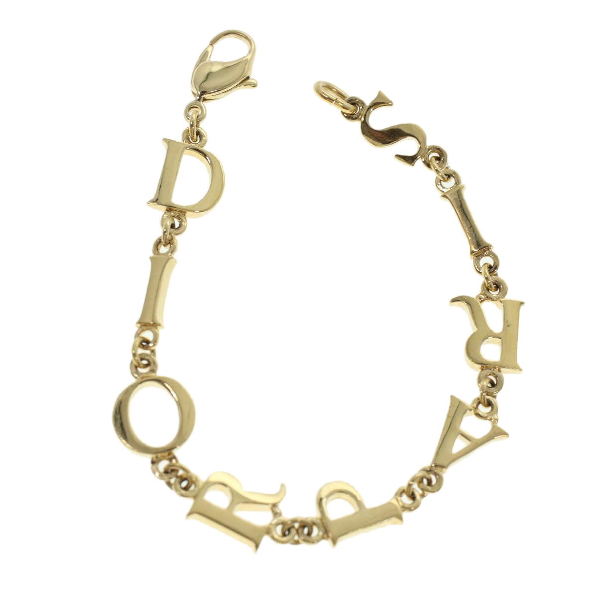 Christian Dior Bracelet Gold Auth am4355