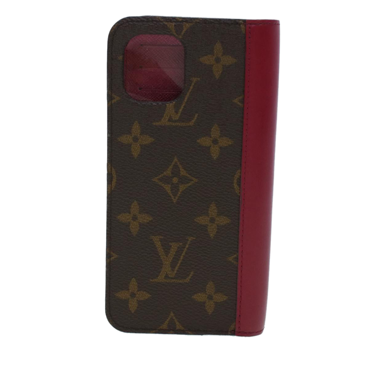 LOUIS VUITTON Monogram Folio iphone 11 Case Fuchsia M69678 LV Auth am4370 - 0