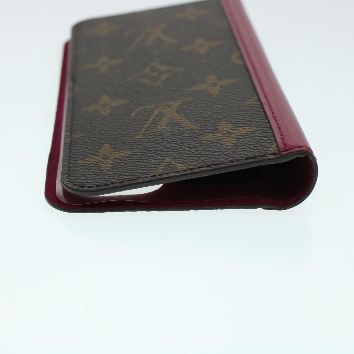 LOUIS VUITTON Monogram Folio iphone 11 Case Fuchsia M69678 LV Auth am4370