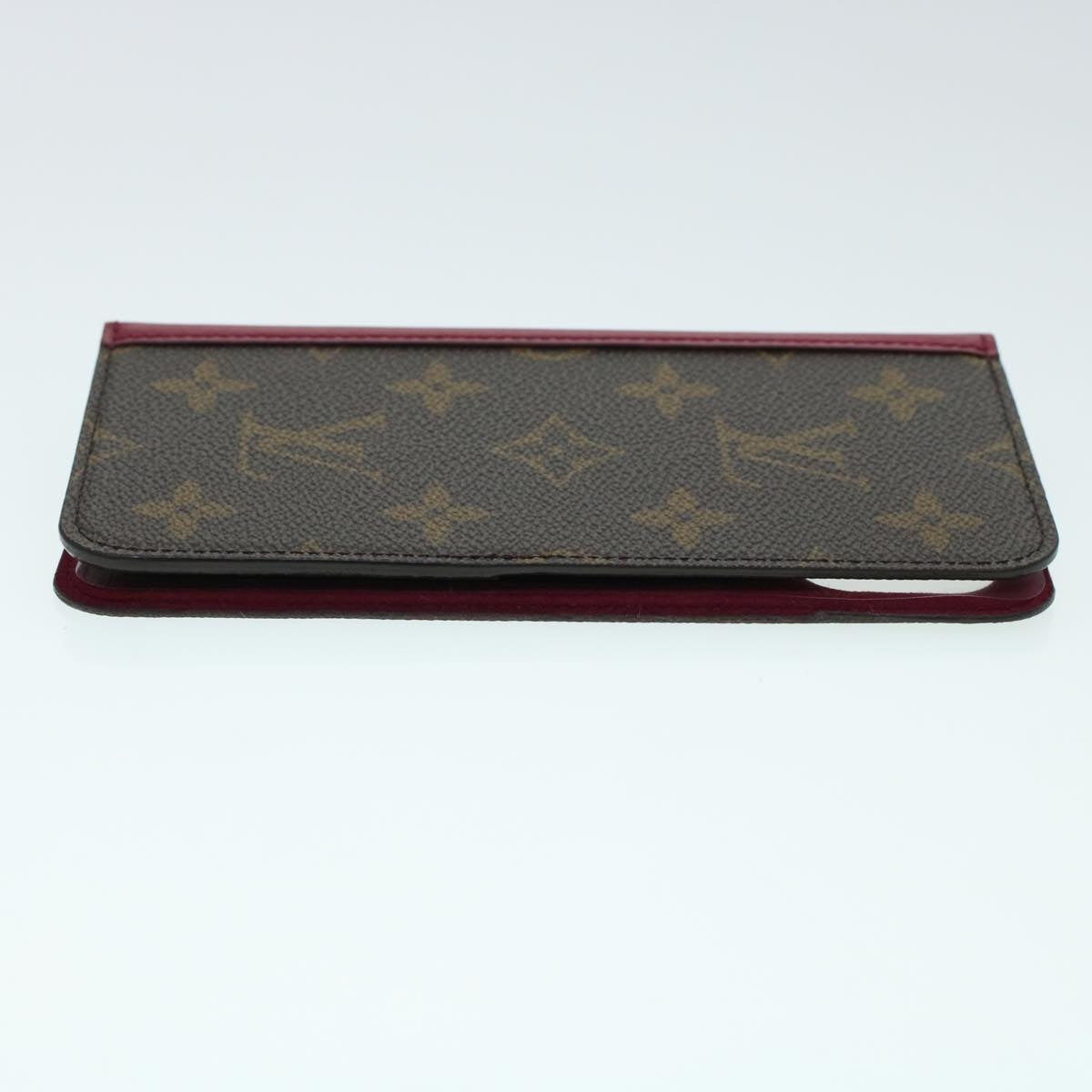 LOUIS VUITTON Monogram Folio iphone 11 Case Fuchsia M69678 LV Auth am4370