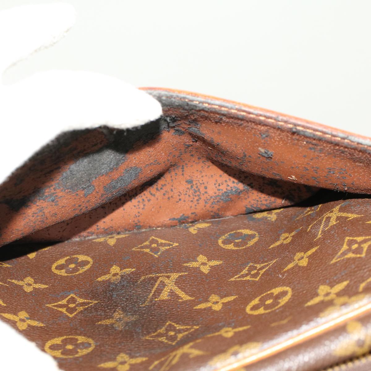 LOUIS VUITTON Monogram Compiegne 28 Clutch Bag M51845 LV Auth am4396