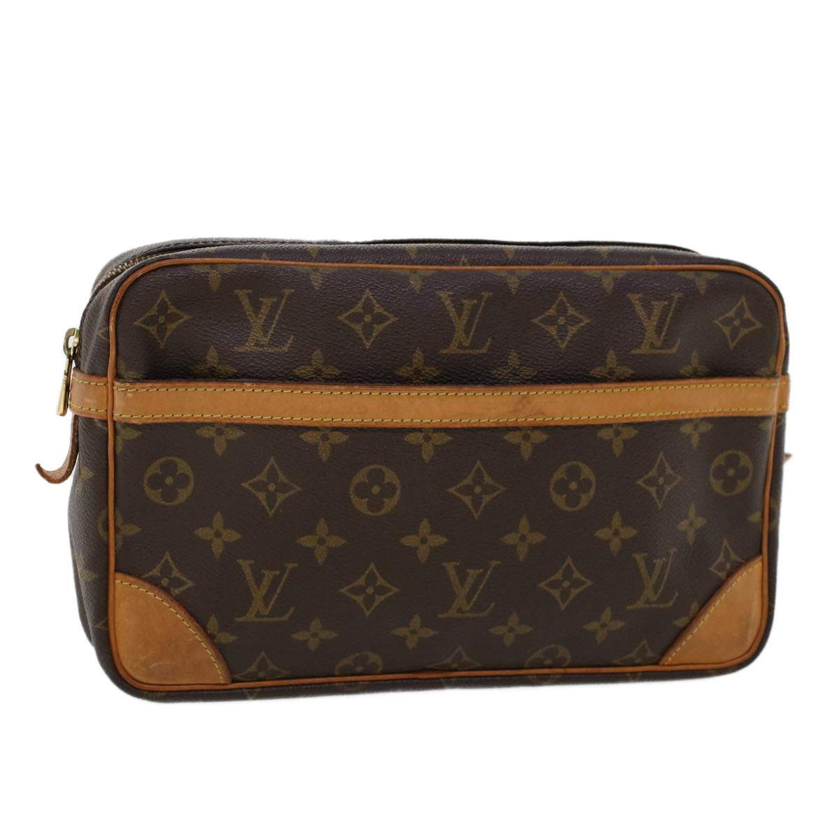 LOUIS VUITTON Monogram Compiegne 28 Clutch Bag M51845 LV Auth am4396