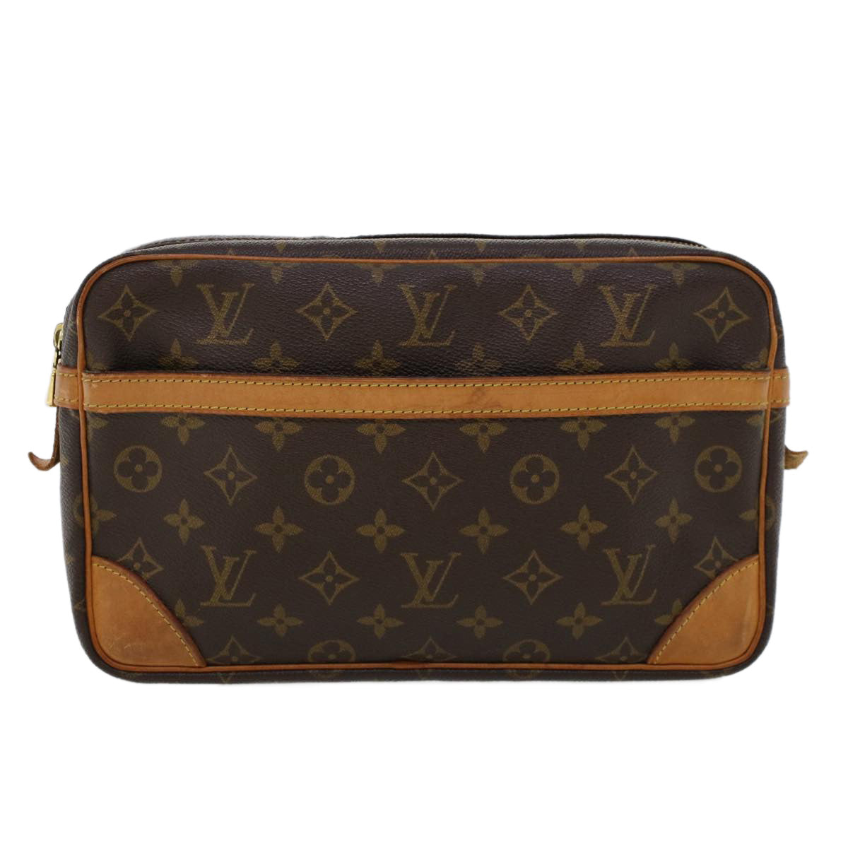 LOUIS VUITTON Monogram Compiegne 28 Clutch Bag M51845 LV Auth am4396