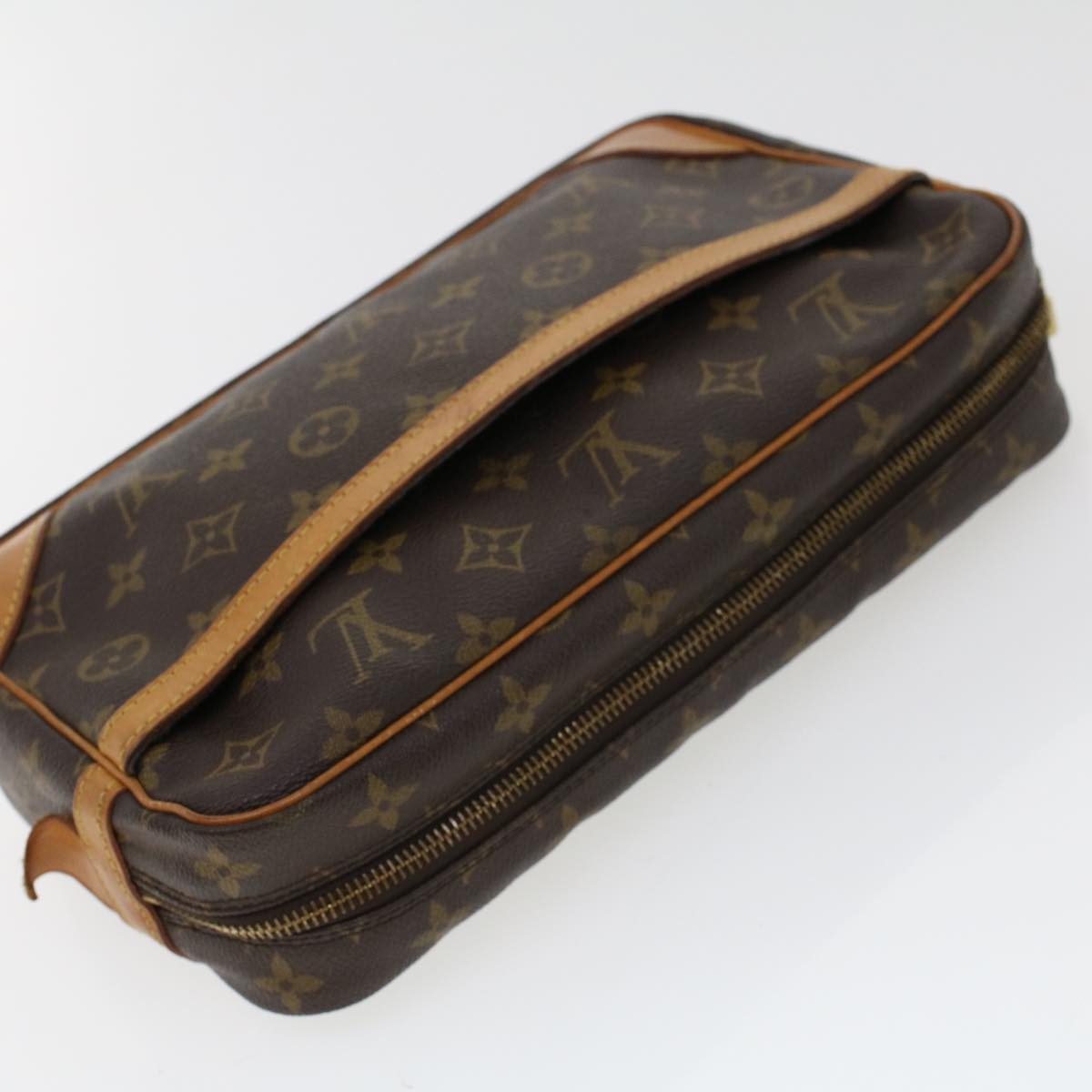 LOUIS VUITTON Monogram Compiegne 28 Clutch Bag M51845 LV Auth am4396