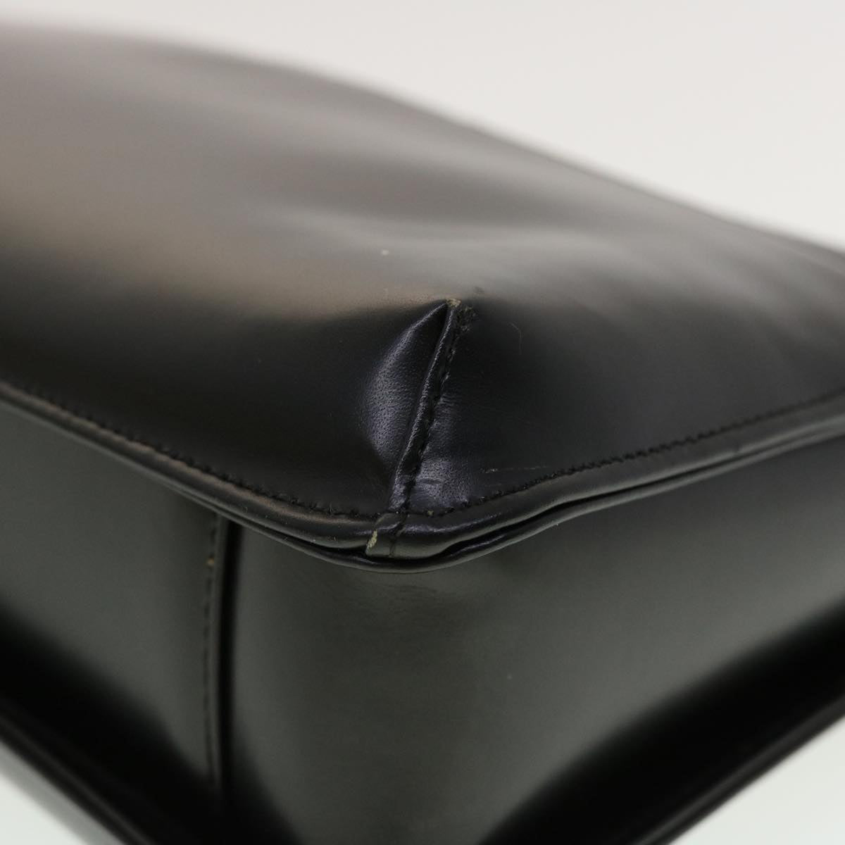 GIVENCHY Shoulder Bag Leather Black Auth am4397
