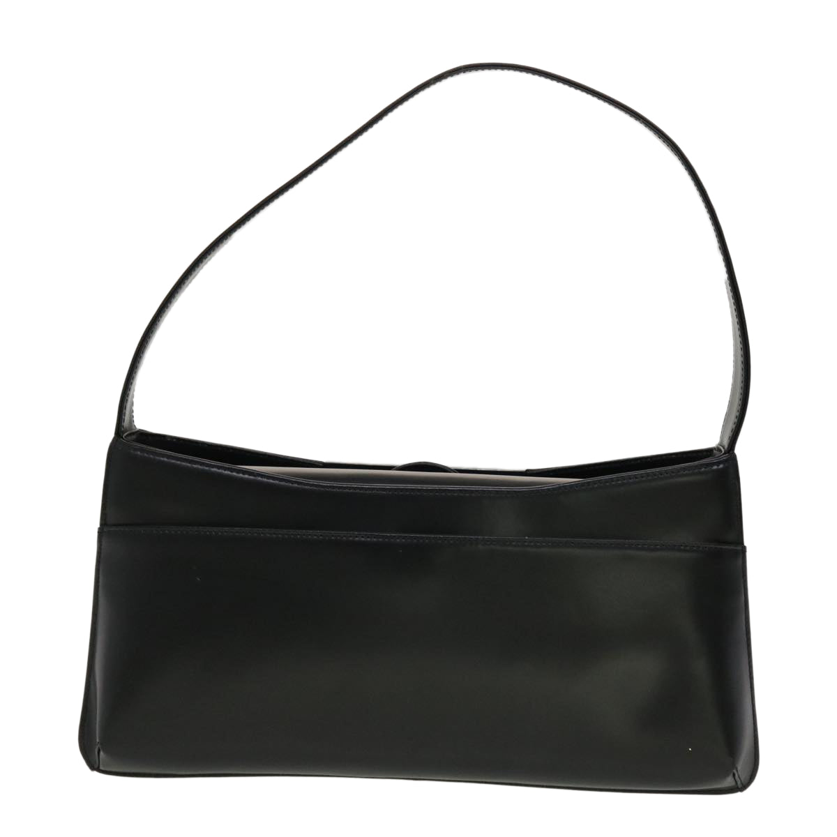 GIVENCHY Shoulder Bag Leather Black Auth am4397 - 0