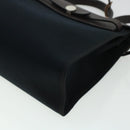 HERMES Herbag Zip PM Hand Bag Canvas 2way Black Auth am4398-15