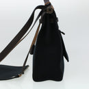 HERMES Herbag Zip PM Hand Bag Canvas 2way Black Auth am4398-3