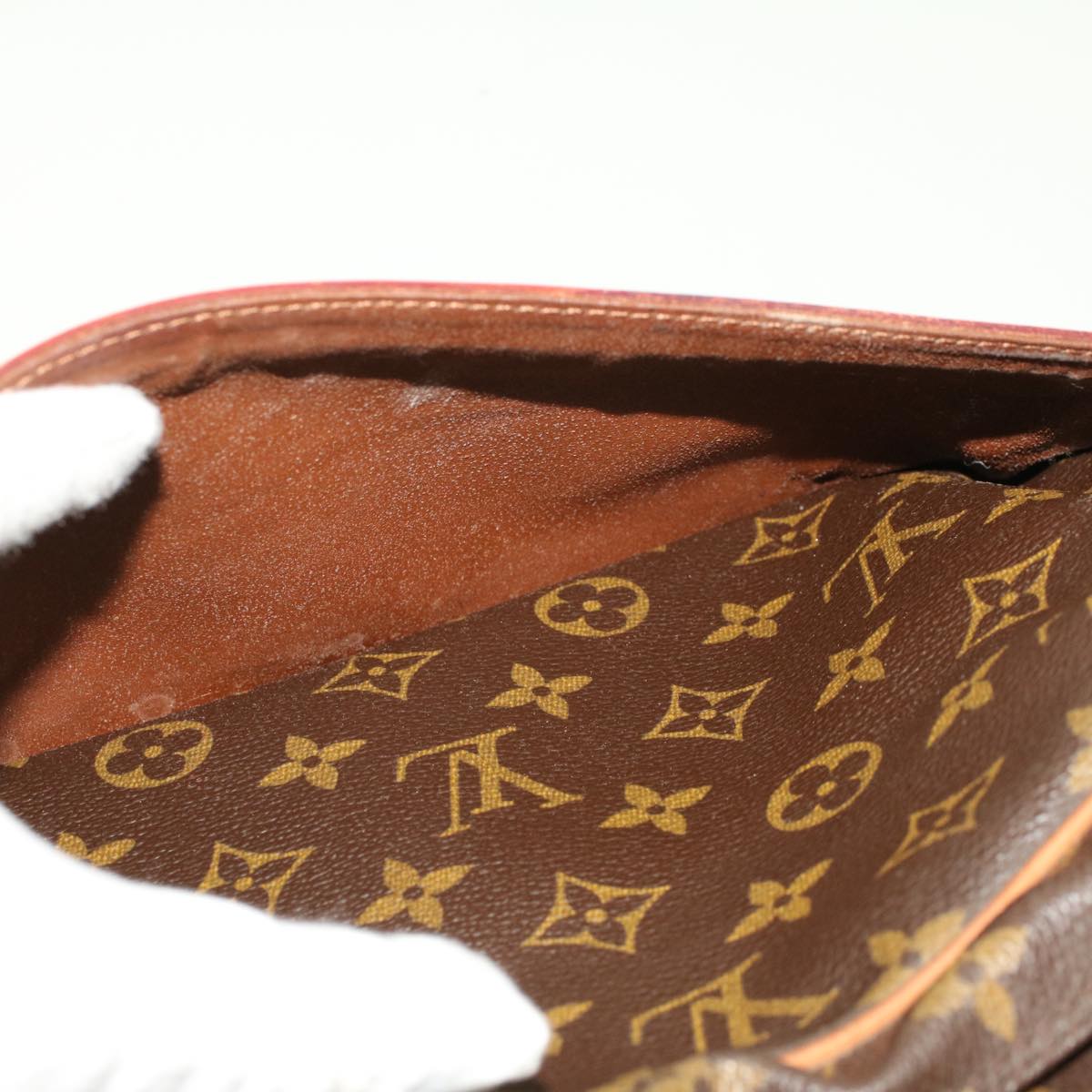 LOUIS VUITTON Monogram Compiegne 28 Clutch Bag M51845 LV Auth am4406