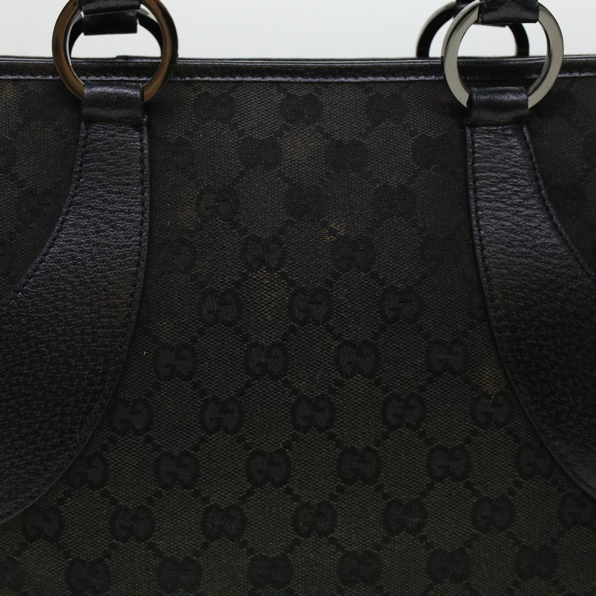 GUCCI GG Canvas Shoulder Hand Bag 2Set Black Auth am4437