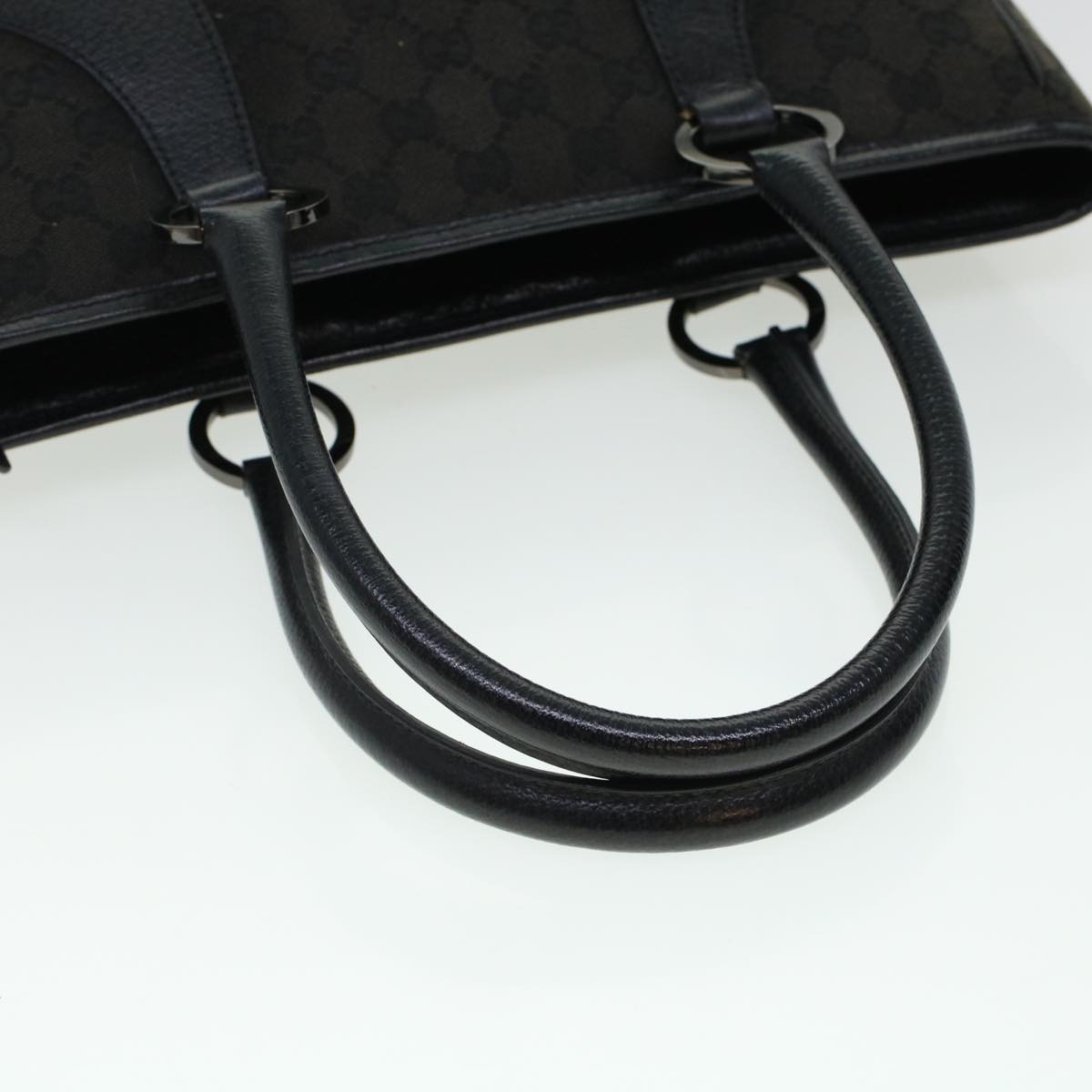 GUCCI GG Canvas Shoulder Hand Bag 2Set Black Auth am4437