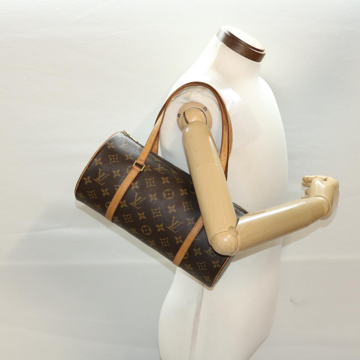 LOUIS VUITTON Monogram Papillon 30 Hand Bag M51385 LV Auth am4500