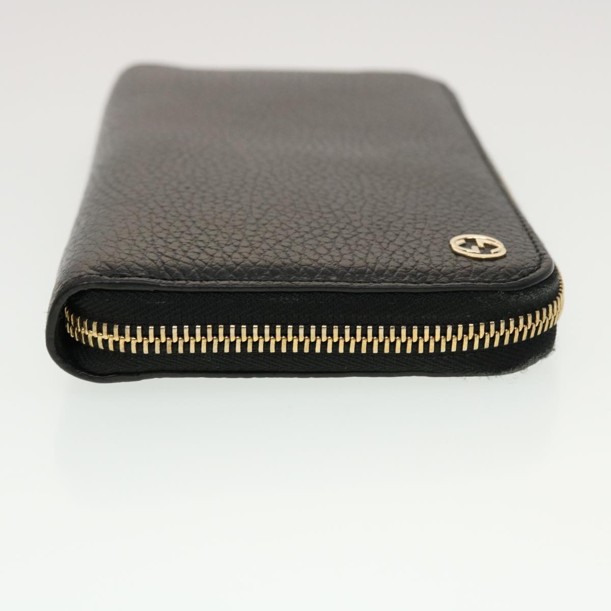 GUCCI Interlocking Long Wallet Leather Black Auth am4502