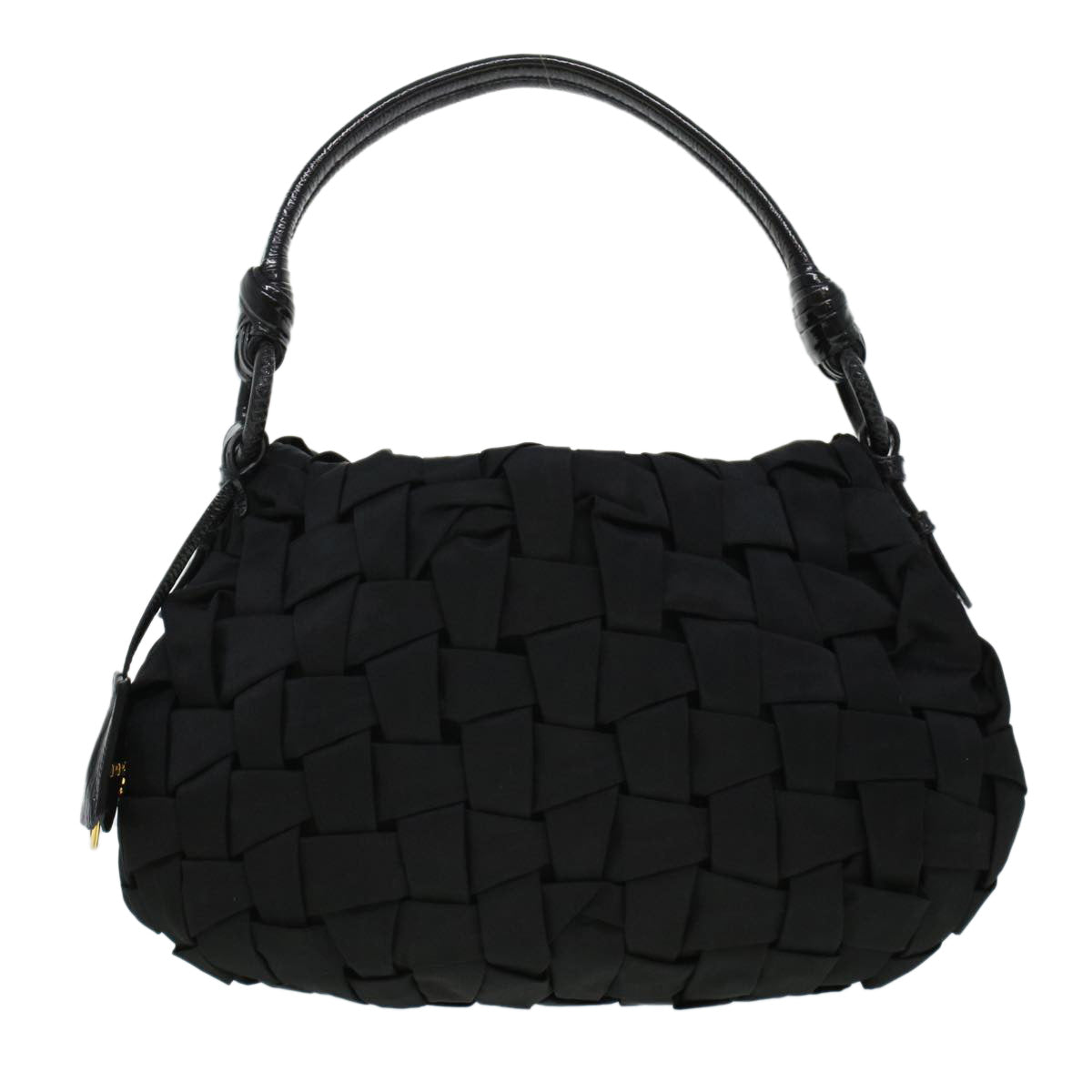 PRADA Shoulder Bag Nylon Black Auth am4524 - 0