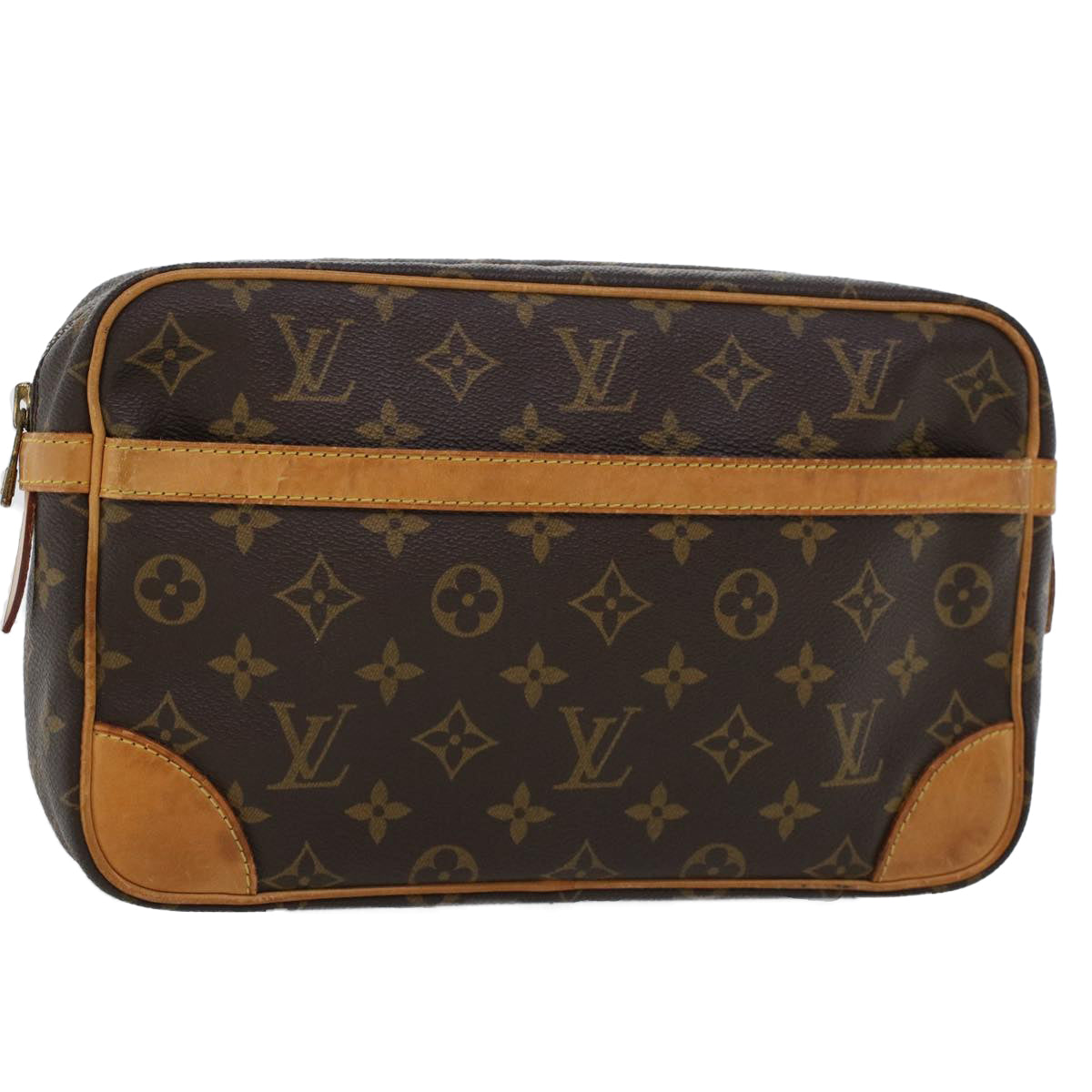 LOUIS VUITTON Monogram Compiegne 28 Clutch Bag M51845 LV Auth am4530