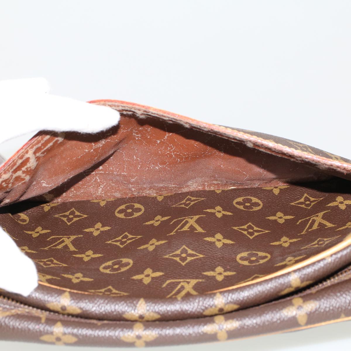 LOUIS VUITTON Monogram Compiegne 28 Clutch Bag M51845 LV Auth am4530