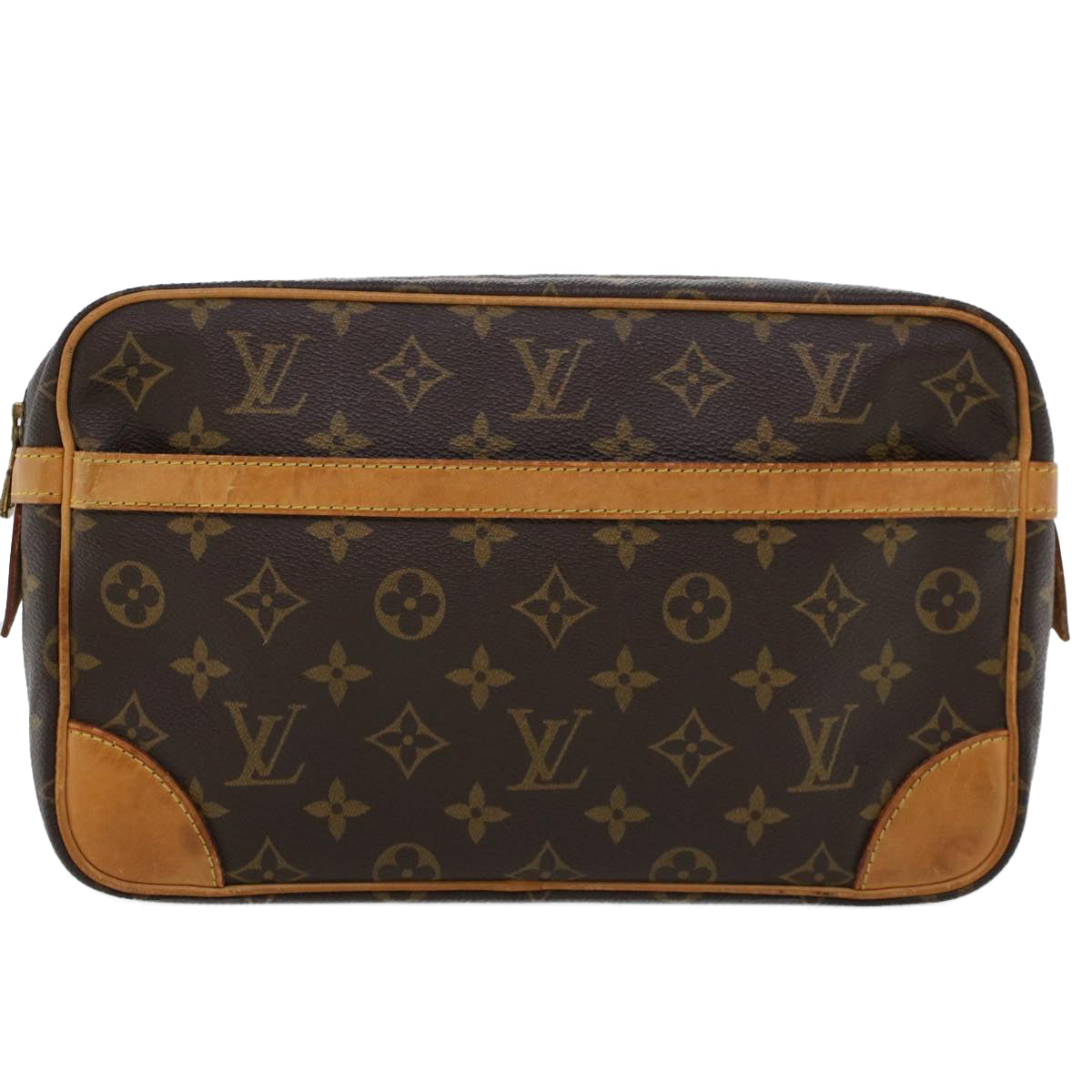 LOUIS VUITTON Monogram Compiegne 28 Clutch Bag M51845 LV Auth am4530