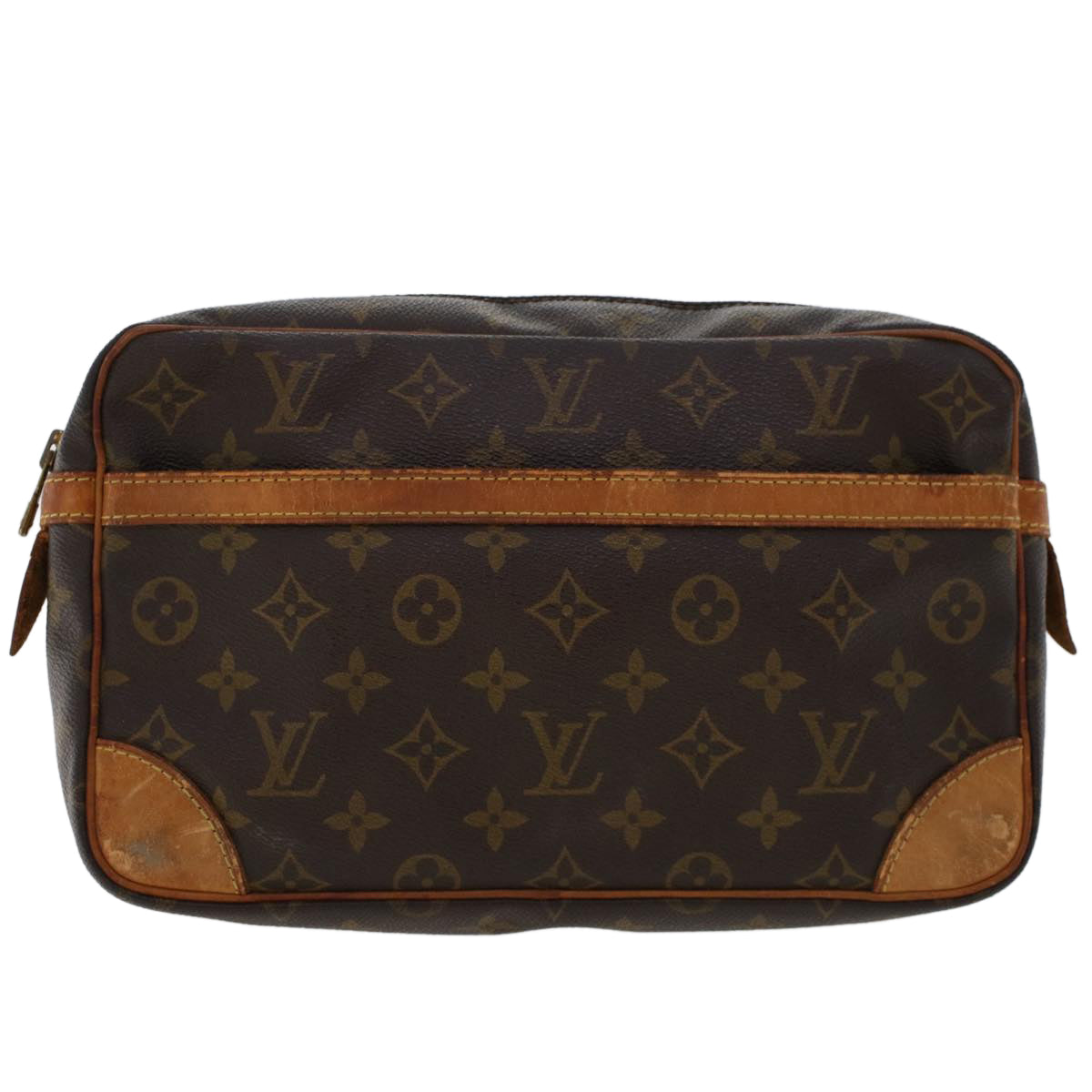 LOUIS VUITTON Monogram Compiegne 28 Clutch Bag M51845 LV Auth am4547