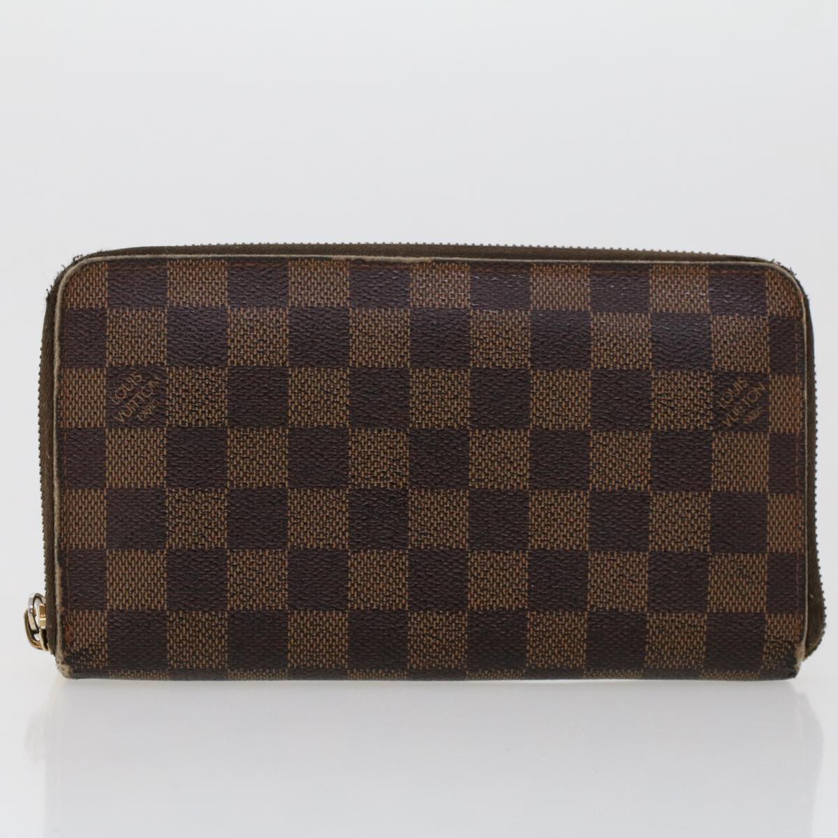 LOUIS VUITTON Damier Ebene Azur Zippy Wallet Long Wallet 2Set LV Auth am4572 - 0