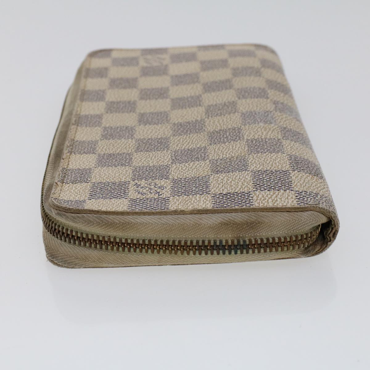 LOUIS VUITTON Damier Ebene Azur Zippy Wallet Long Wallet 2Set LV Auth am4572