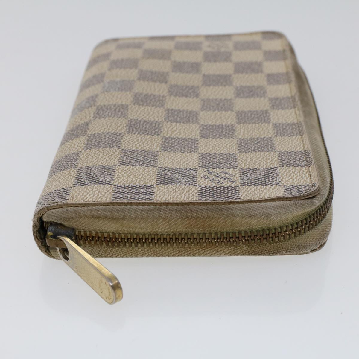 LOUIS VUITTON Damier Ebene Azur Zippy Wallet Long Wallet 2Set LV Auth am4572