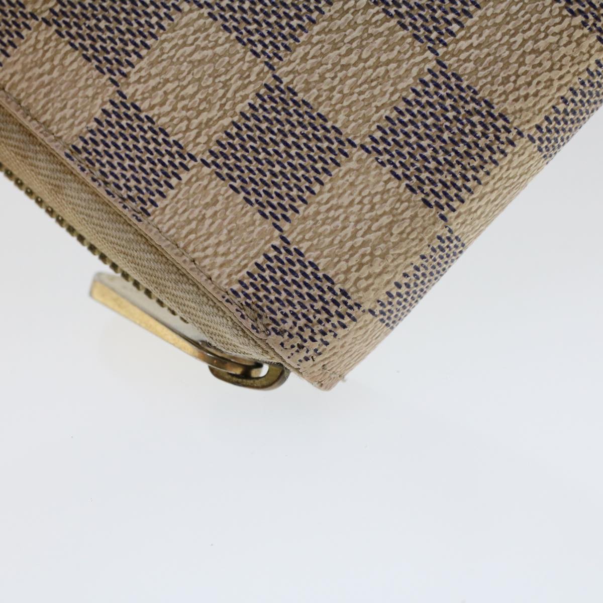 LOUIS VUITTON Damier Ebene Azur Zippy Wallet Long Wallet 2Set LV Auth am4572