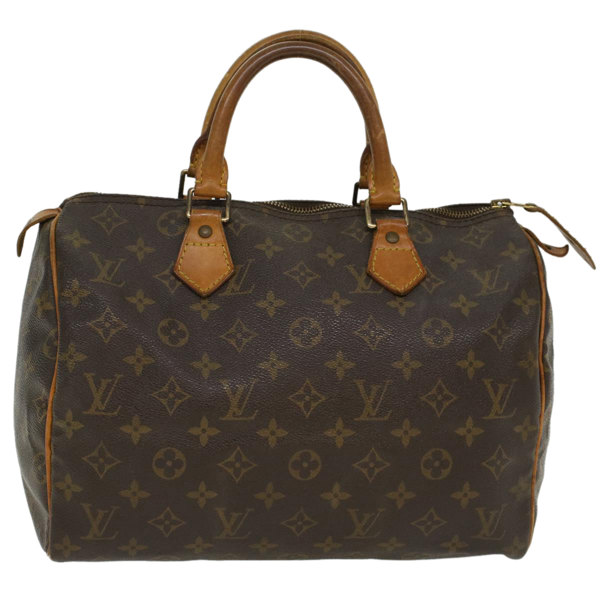 LOUIS VUITTON Monogram Speedy 30 Hand Bag M41526 LV Auth am4594