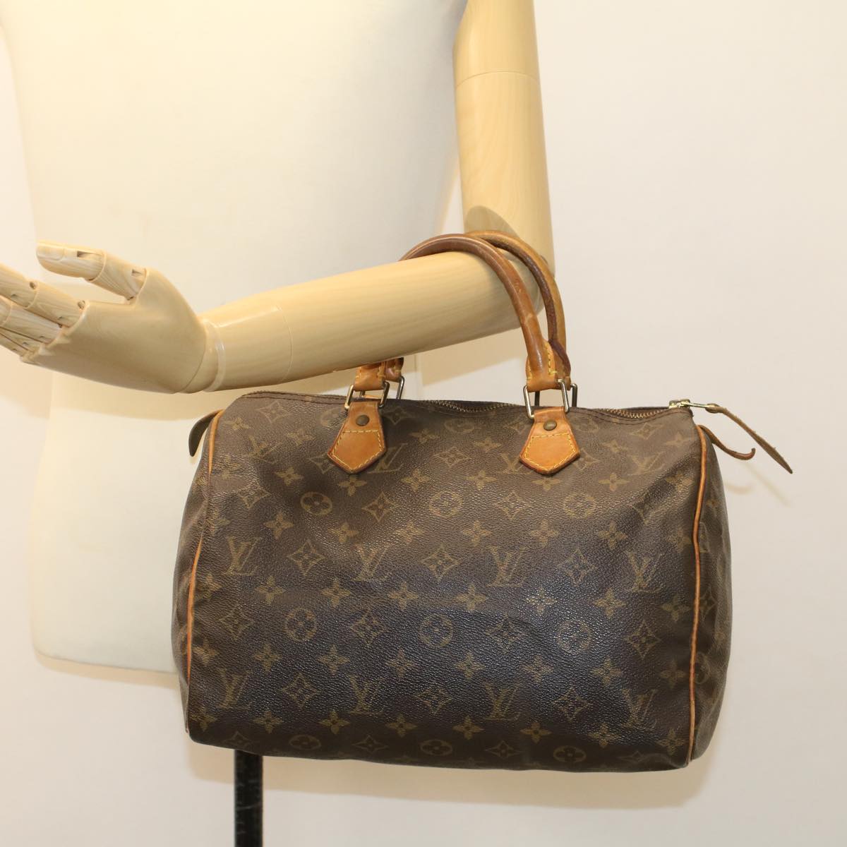 LOUIS VUITTON Monogram Speedy 30 Hand Bag M41526 LV Auth am4594