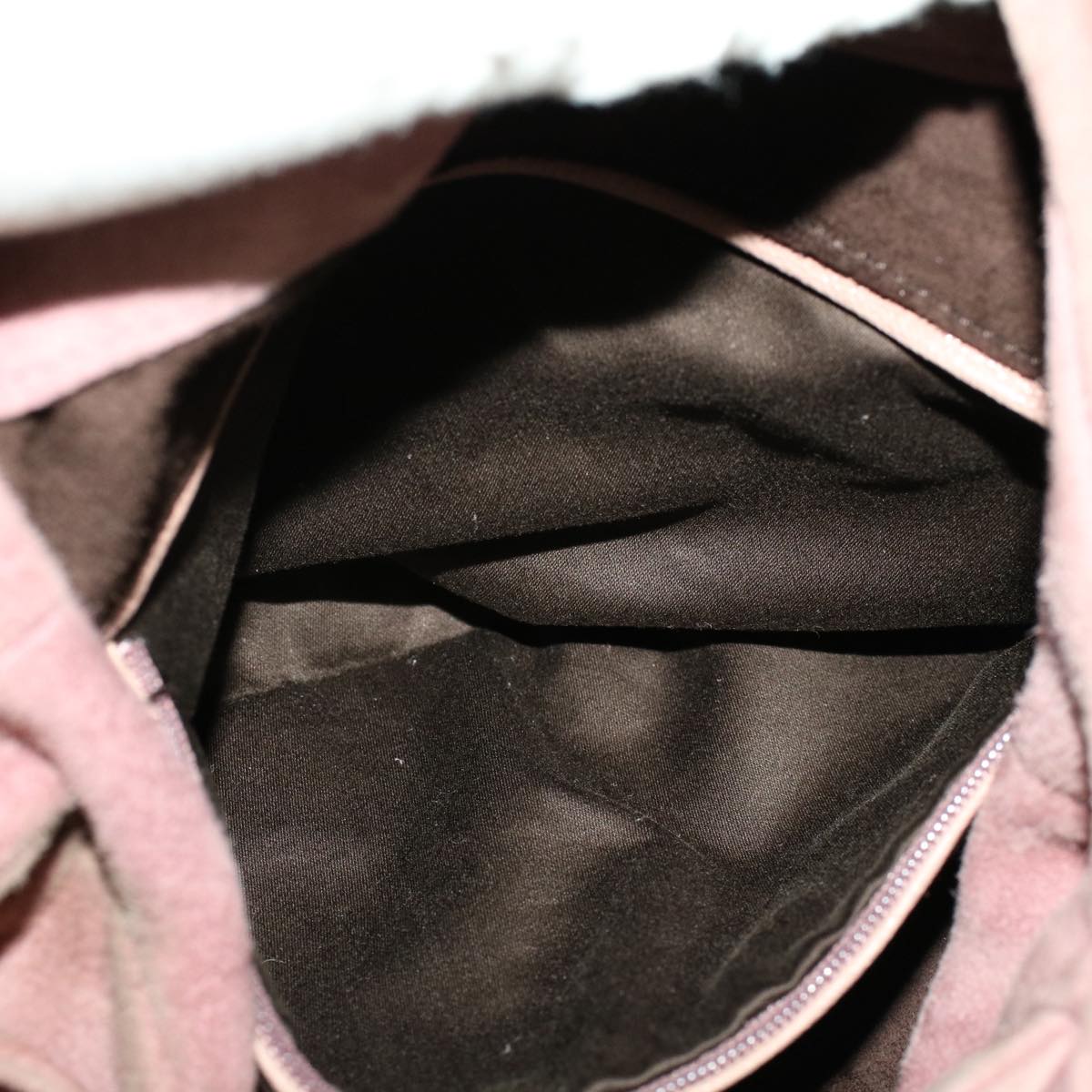 SAINT LAURENT Shoulder Bag Suede Pink 112937 Auth am4598