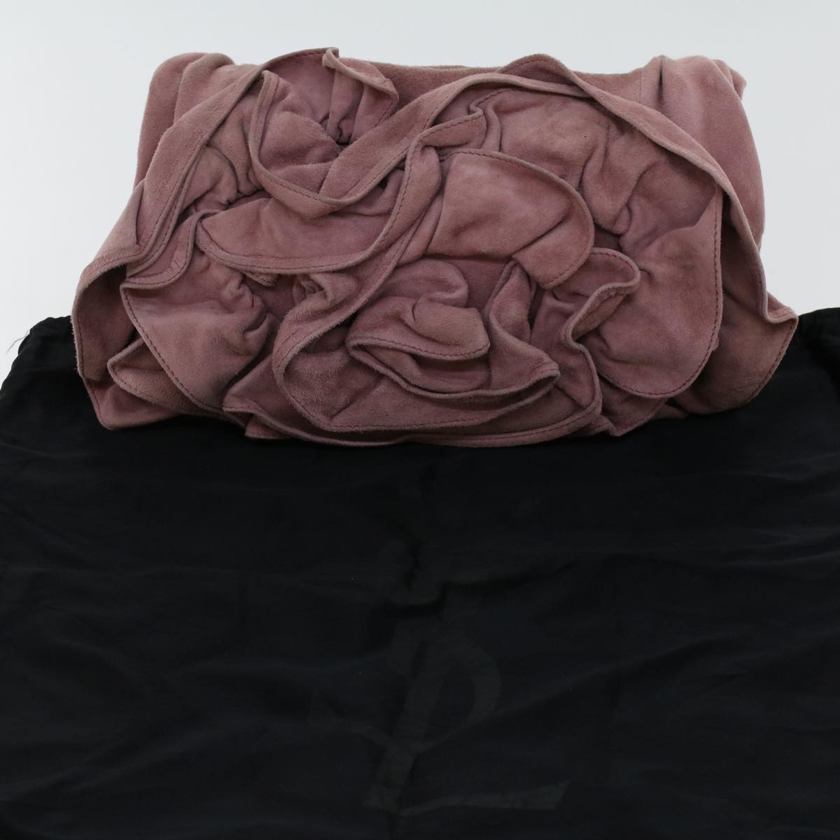 SAINT LAURENT Shoulder Bag Suede Pink 112937 Auth am4598