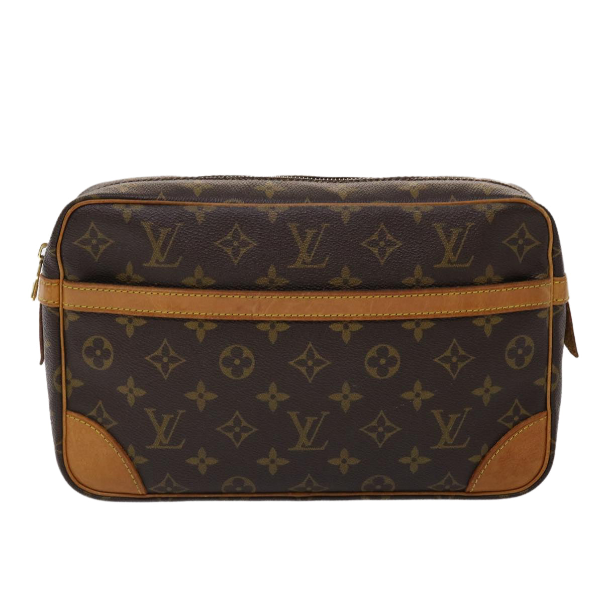 LOUIS VUITTON Monogram Compiegne 28 Clutch Bag M51845 LV Auth am4605