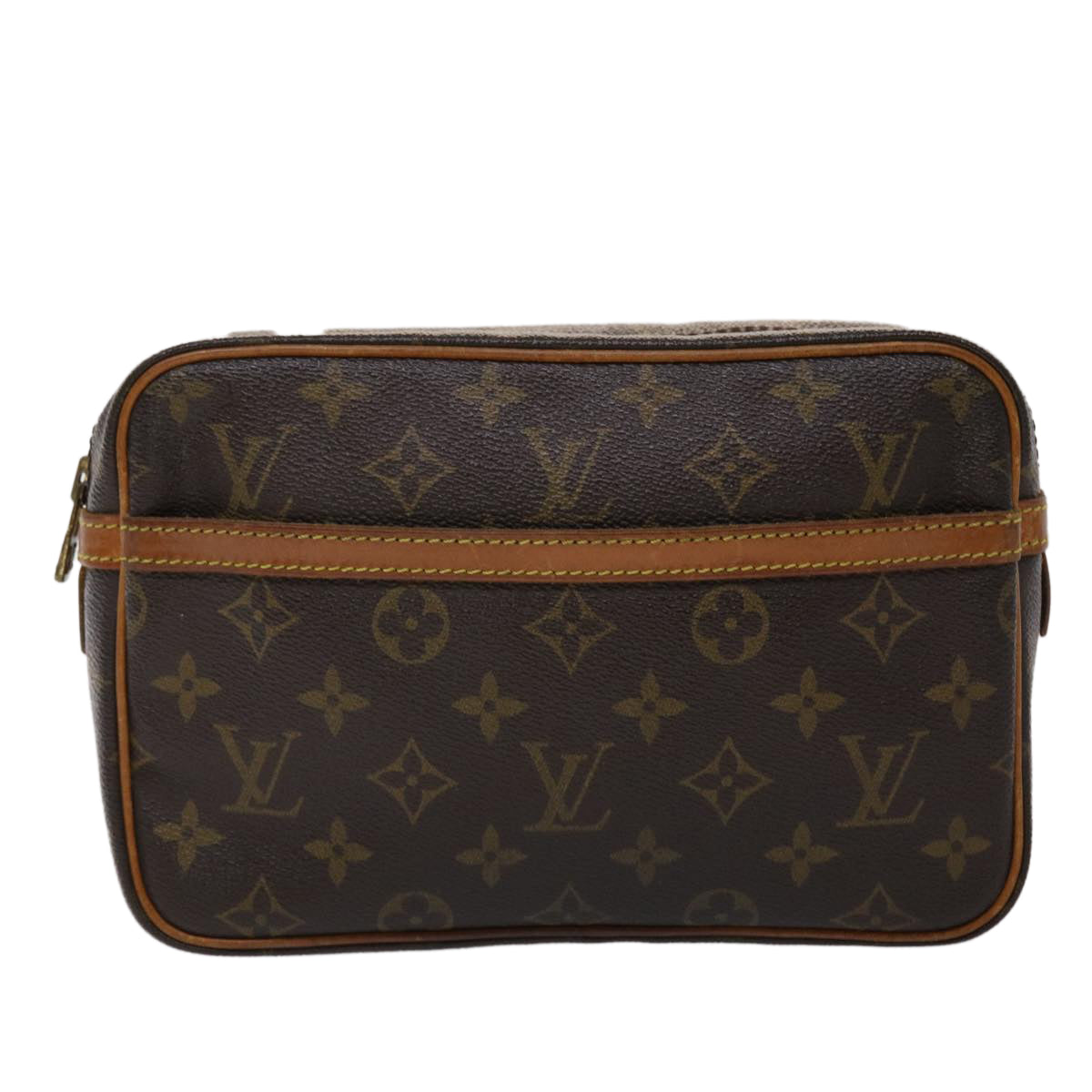 LOUIS VUITTON Monogram Compiegne 23 Clutch Bag M51847 LV Auth am4606