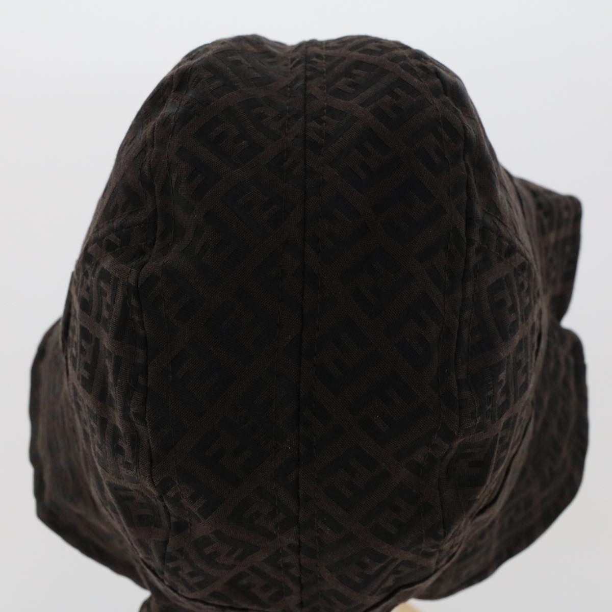 FENDI Zucchino Canvas Hat M Brown Auth am4612