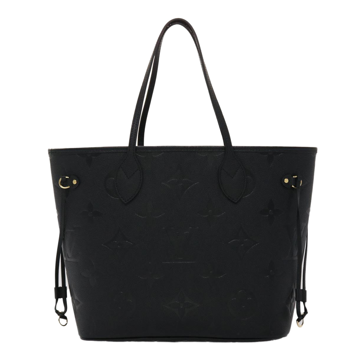 LOUIS VUITTON Monogram Empreinte Giant Neverfull MM Tote Bag Noir M45685 am4613A - 0