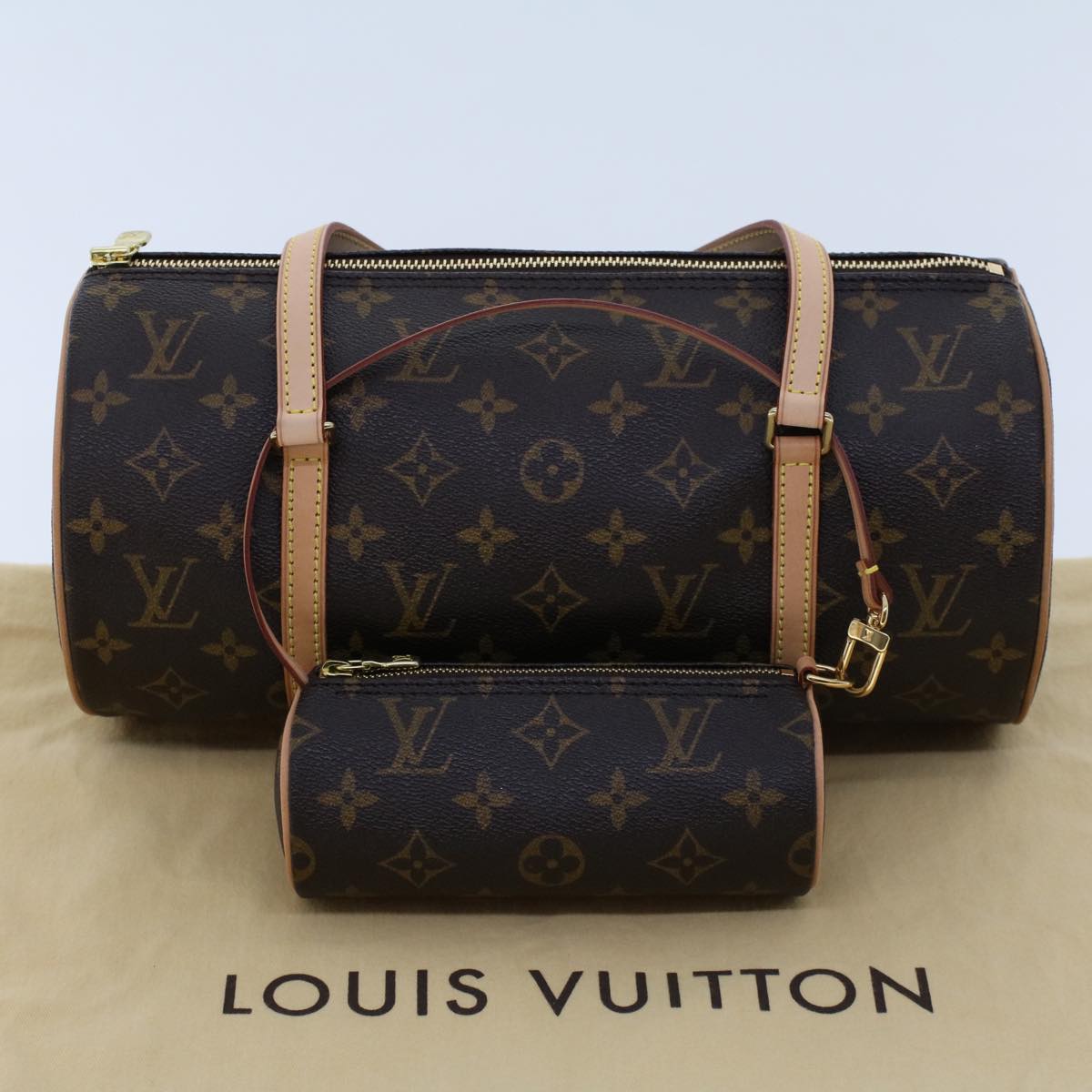 LOUIS VUITTON Monogram Papillon 30 Hand Bag M51385 LV Auth am4618