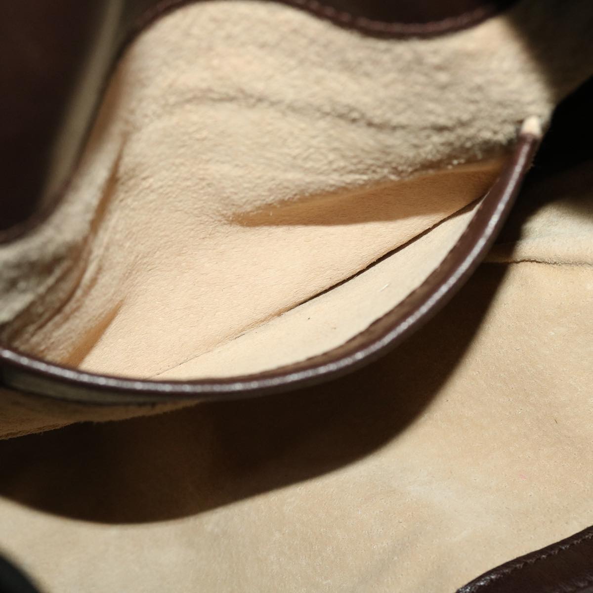 BOTTEGA VENETA INTRECCIATO Shoulder Bag Leather Brown Auth am4656