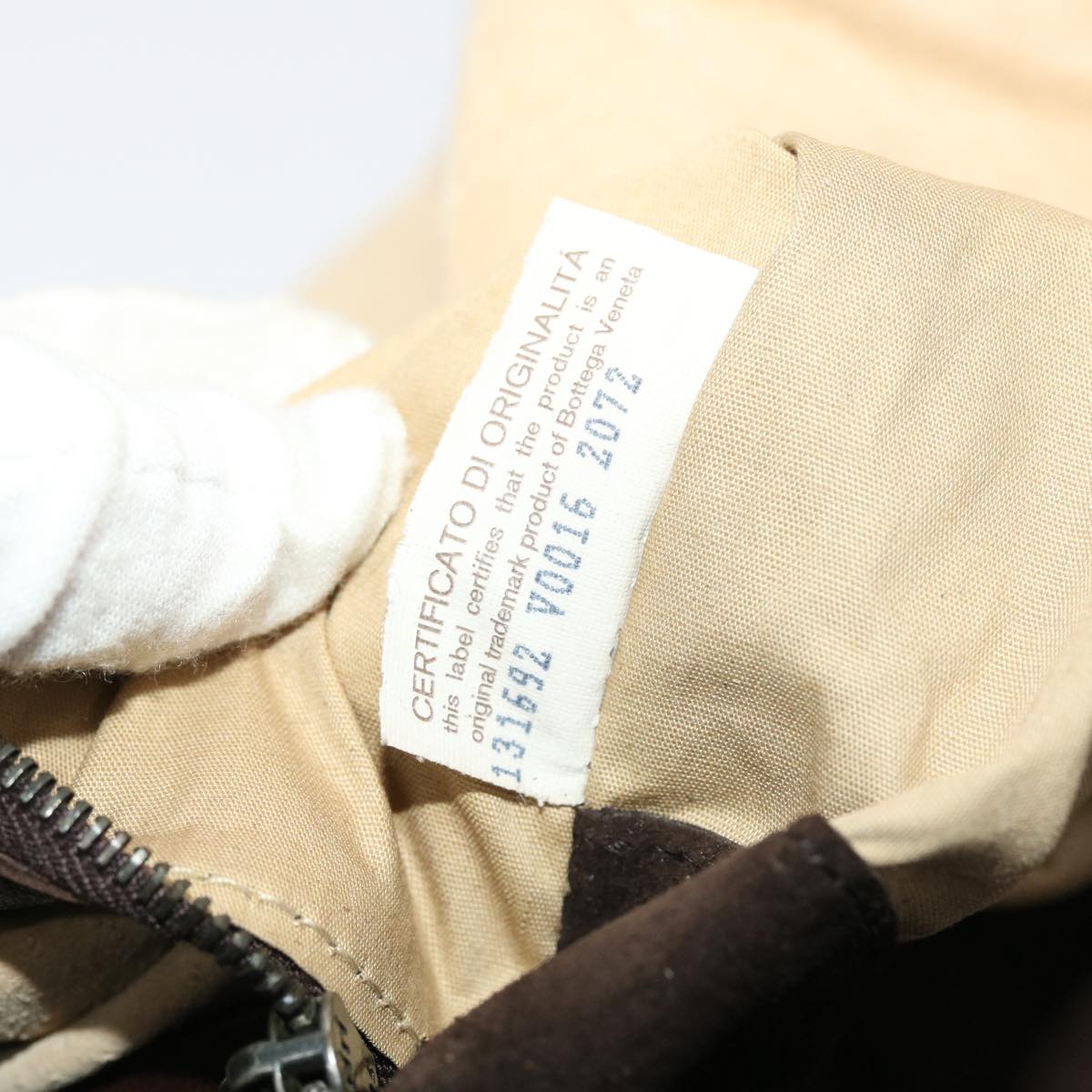 BOTTEGA VENETA INTRECCIATO Shoulder Bag Leather Brown Auth am4656