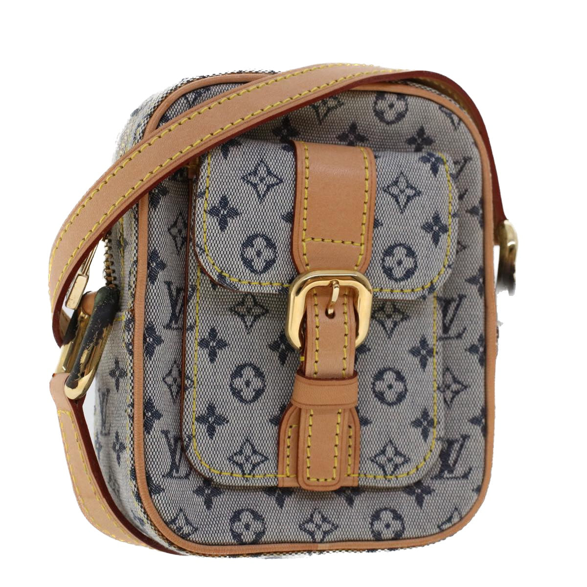 LOUIS VUITTON Monogram Mini Juliet PM Shoulder Bag Blue M92005 LV Auth am4662