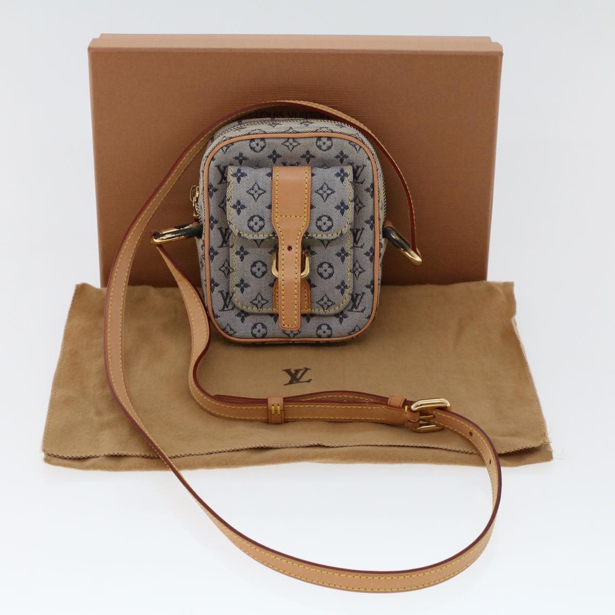 LOUIS VUITTON Monogram Mini Juliet PM Shoulder Bag Blue M92005 LV