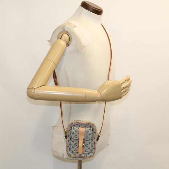 LOUIS VUITTON Monogram Mini Juliet PM Shoulder Bag Blue M92005 LV Auth am4662